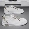 Nuevas zapatillas blancas transpirables para hombre de primavera y otoño, zapatillas casuales deportivas tipo skate, zapatillas de moda Ins, zapatillas slip-on para jóvenes Z100