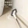 Escova de Chão Retrátil para Banheiro Cabo Longo Escova para Frestas de Piso de Banheiro Limpeza Doméstica Multifuncional Escova Sanitária Sem Cantos Mortos