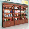 Estante de supermercado, vitrina, expositor de cosméticos, estante de almacenamiento multicapa para artículos de cantina, contenedor combinado