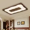 Luminária de Teto para Sala de Estar Estilo Vintage 2026, Criativa e Única, Retro com Padrão de Madeira de Nogueira, Luz Principal de Espectro Completo para Proteção dos Olhos para o Corredor