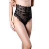 Calcinhas de Lingerie Sexy Transparentes Estilo Novo Europeu e Americano para Mulheres, Calcinhas Sexy de Renda de Cintura Alta que Moldam o Corpo para Mulheres, Tamanho Grande