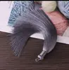 16cm de Alto Gama Flecos de Borla Puramente Hechos a Mano Accesorios para Joyería DIY Nudo Chino Cinta de Seda Artificial Círculo Borla Venta al Por Mayor