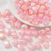 Acrílico UV galvanizado resaltado color mágico amor cuentas sueltas cuentas con agujero horizontal hilo de cuentas pulsera de cuentas accesorios de joyería hechos a mano diy