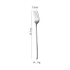 Colher de aço inoxidável 304 Colher de talheres dourada Colher para café e sobremesa atacado Doméstico para comer Cabo longo Colher coreana