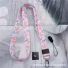 Corda de Alça de Celular Cartoon Lina Belle 20mm com Acessórios de Pingente Capa de Celular com Cordão de Pescoço Fofo Portátil