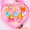 Fábrica direta coreano personagem de desenho animado princesa anel infantil brinquedo menina joias jardim de infância pequeno presente atacado