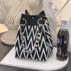 Bolsa de Fivela de Tricô Universal de Mercado Portátil para Saída de Treino Bolsa de Mão de Grande Capacidade Bolsa Quadrada Pequena para Deslocamento Bolsa de Armazenamento