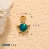 Pendente Pequeno DIY Colorido de Aço Inoxidável Gota de Óleo Concha Estrela do Mar Cruzada Brincos Pingente de Tartaruga Peixe Concha para Férias Femininas
