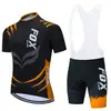 Roupas de Ciclismo Fox Cross-Border de Manga Curta e Shorts Traje para Ciclismo de Estrada de Montanha Verão Masculino Modelador de Corpo Secagem Rápida