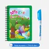 Livro de Pintura Mágica com Canetas de Água Transparente, Livro de Desenho para Meninas e Meninos, Livro de Desenho Infantil Educacional e Lavável, Brinquedo para Meninos