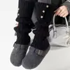 Guantes Negros de Estrella de Cinco Puntas Lindos para Hombres y Mujeres Invierno Sin Dedos Estudiante Escritura Simples de Punto Sin Dedos Cálidos Transfronterizos