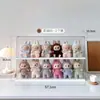 Caixa de Exibição Labubu Caixa Surpresa Transparente Suporte de Exibição para Armazenamento Adequado para Vitrine de Exibição de Figuras Labubu Pop Mart