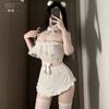 Xianyi Lingerie Sexy Estilo Puro Desejo Fantasia Fofa de Maid Cosplay Sexy Não Precisa Tirar Tentação Roupa Apaixonada para Encontro Qqny