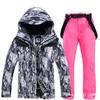 Traje de Esquí para Snowboard Traje para Pareja para Hombre y Mujer Cálido Espesor Estilo Coreano Traje de Esquí