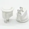 Interruptor tipo barco KCD11 de 3 patas, 3 velocidades, todo blanco, redondo completo, agujero 15, extra pequeño, redondo, 3 patas, 3 velocidades