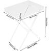 Mesa Plegable Transparente de Acrílico Personalizada Mesa de Café Adecuada para Sala de Estar en Casa Lado del Sofá Cocina Restaurante Bar