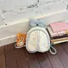 Mini Mochila Estudiantil Estilo Nuevo Versión Coreana Bolso de Doble Hombro Bolso de Doble Hombro con Borde de Encaje y Moño Mochila de Doble Hombro con Orejas de Conejo