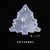 Molde de Resina de Cristal DIY Papoula para Fazer Pingentes de Árvore de Natal Renas, Enfeites de Bolsa e Moldes Decorativos de Silicone