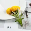 Cuerda de flor de capullo de té mini simulada de 3 puntas, accesorio para el cabello DIY, material para corona, accesorios, fotografía del hogar, arte floral, accesorios de flores artificiales