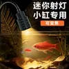 Luz Pequeña para Acuario, Foco Mini Paisajismo Acuario Sudamericano, Luz LED de Clip Pequeña Enfoque Espectro Completo Tanque de Arroyo Nativo
