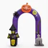 Decoración de Arco de Calabaza Inflable de Halloween Arco Inflable de Calabaza Fiesta de Halloween Arco Inflable