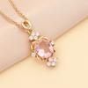 Colar feminino de pedra semipreciosa multicolorida com diamantes, personalidade fashion, corrente para clavícula INS N818