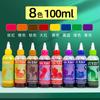 Traje de Pigmentos Tie Dye Le Meng 12 Colores Jardín de Infancia diy Herramienta de Teñido a Mano Pigmento Azul para Secado sin Hervir Paquete