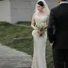 Vestido de Novia Ligero Strapless Estilo Bosque Ultra-Hada, Vestido de Recepción Nupcial de Satén de Alta Gama para Mujer, Vestido de Novia Sirena Verano 2026