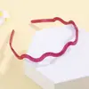 Diadema Ondulada de Colores Caramelo para Mujer, Pinza Estrecha para el Cabello, Accesorio Simple para el Cabello, Accesorio para Salir, Diadema Organizadora de Cabello Suelto