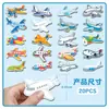 20 Peças de Ímãs de Geladeira Magnéticos Macios de Avião Desenhos Animados Veículos Fofos Criativos Venda Quente Transfronteiriça Adesivos Magnéticos à Prova d'Água DIY