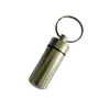 Botella de Medicina Portátil del Fabricante, Botella Colgante Mini Llavero de Aleación de Aluminio, Compartimento Sellado, Caja Metálica Impermeable para Medicamentos