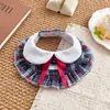 Collar para Gato Mascota con Adorno de Cascabel de Perro Lindo, Encaje de Alta Calidad para Perros Pequeños y Medianos, Babero Ajustable