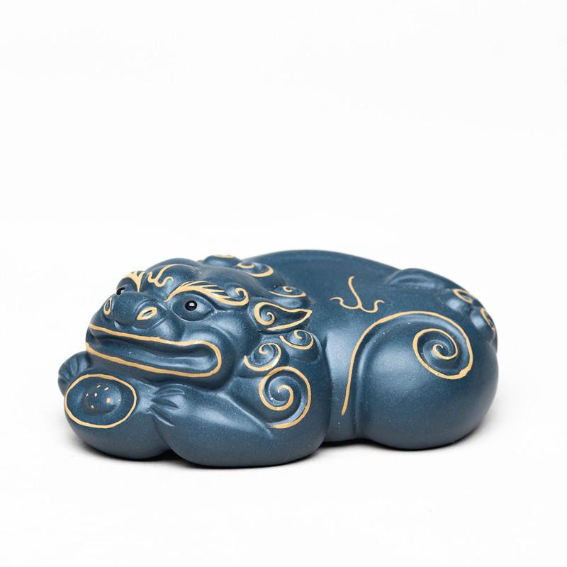 描金貔貅绿泥三款202041