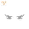 S925 prata geométrica linha brincos das mulheres estilo coreano simples luz de luxo brincos embutidos de diamantes estilo de Hong Kong elegante brincos de celebridades da Internet