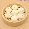 Pão de Leite Cozido Simulado Flor de Comida Rolo de Brinquedo Restaurante Xiaolongbao Adereços Decorativos Modelo Jardim de Infância Crianças Pão Falso