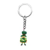 Centenas de St. Pingentes de Chaveiro Dia de São Patrício, Decorações de Chaveiro Chapéu Verde DIY de Borracha Macia em PVC, Itens de Presente