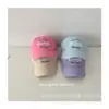 Gorra bordada con letra estilo coreano para niños, gorra simple versátil para el sol, gorra de béisbol con forma cóncava para niños y niñas
