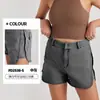 Shorts de Mezclilla Elásticos Ajustados de Cintura Alta Nuevos Personalizados Transfronterizos para Mujer, Shorts Versátiles de Bolsillo para Yoga y Fitness