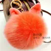 Pingente de Bolsa Fofo Bola de Pelo Chaveiro Coelho Pelo de Coelho Pingente de Carro Bola de Pelo de Raposa Chaveiro de Pelo Feminino