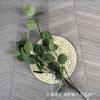 Planta artificial de hojas de manzana para decoración de bodas, material floral, planta verde artificial con hojas, comercio exterior, fábrica transfronteriza, venta al por mayor
