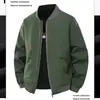 Nueva chaqueta tipo piloto estilo americano para primavera y otoño 2026, delgada para hombre, moderna, de corte holgado, chaqueta de béisbol