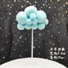 Criativo ins estilo grande pequeno cartão de decoração de bolo de nuvem longa curta branca bola de cabelo plug-in