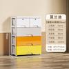 Ventas Directas de Fábrica de Elegantes Gabinetes de Almacenamiento Mesita de Noche Tipo Cajón para Uso Doméstico, Gabinetes de Almacenamiento Clasificados Engrosados con Combinación de Colores, Disponibles para Dropshipping