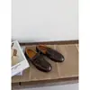 Sapatos Sociais Femininos Planos Confortáveis Versáteis Estilo Britânico Bico Redondo Cadarço para o Dia a Dia Outono 2026 Novo