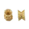 Cobre Banhado a Ouro 14K Espaçador de Contas Flor Vazada em Forma de Cintura Acessórios para Montagem de Pulseira Colar DIY