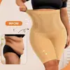 Pantalones de control de abdomen de cintura alta talla grande transfronterizos para mujer, Pantalones cortos moldeadores postparto para levantar glúteos y aplanar el abdomen