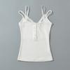 Bt918-25 Verano Nuevo Estilo Europeo y Americano Simple Básico Chica Popular Sexy Deportivo Casual Falso Dos Piezas Top de Tirantes