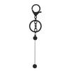 Novo diy frisado chaveiro gradiente cor pingente de metal cor pintura liga chaveiro frisado pingente