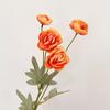 Rosa té de 4 cabezas loto flor artificial flor de seda flor artificial boda decoración de boda flor decoración floral mesa de comedor fábrica venta al por mayor