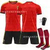 26 Copa do Mundo Bélgica Camisa Titular No. 7 De Bruyne Uniforme de Futebol Nº. 10 Lukaku Não. 25 Uniforme da Equipe Doku